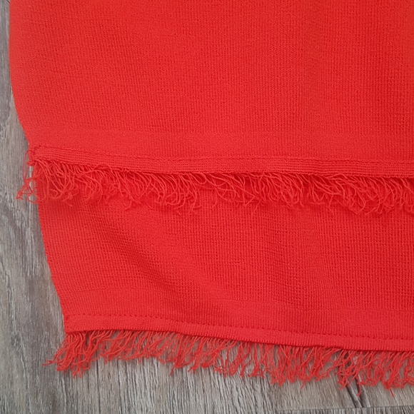 Orange Fringe Top - Picture 2 of 2